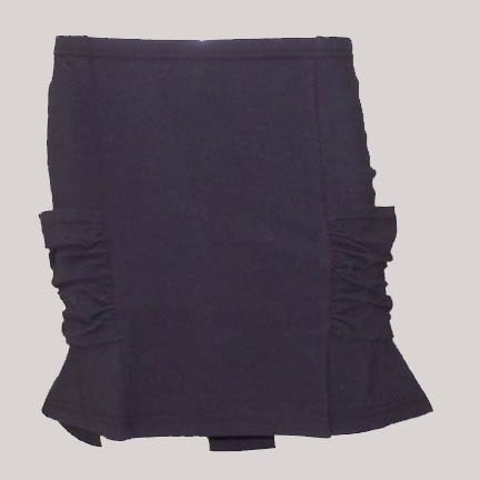 Betty Blush Bustle Slip On Skirt