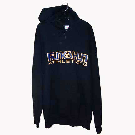 Funkshun Clothing, Mens Hooded Sweatshirt with Front Logo