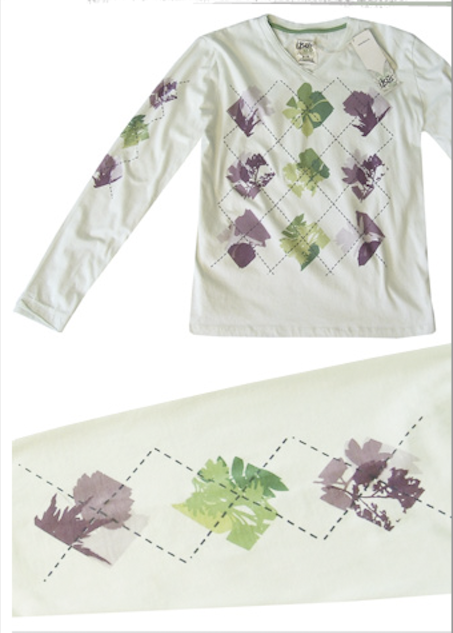 Itsus Vintage Men's Long-Sleeve "Argyle" in Water Fall (2009 Collection) - Email Us to Order