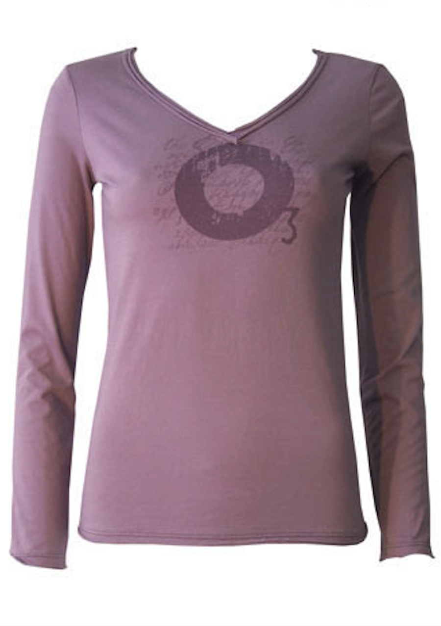 Itsus Vintage Long-Sleeve T-Shirt "Ozone" in Aubergine (2009 Collection) - Email Us to Order