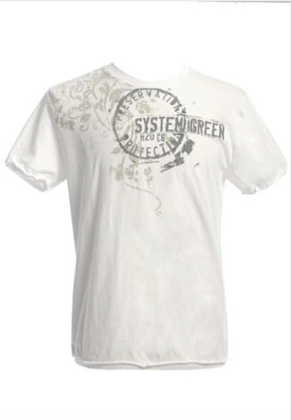 Itsus Vintage Men's T-Shirt "Stamp" in Down Pour (2009 Collection) - Email Us to Order