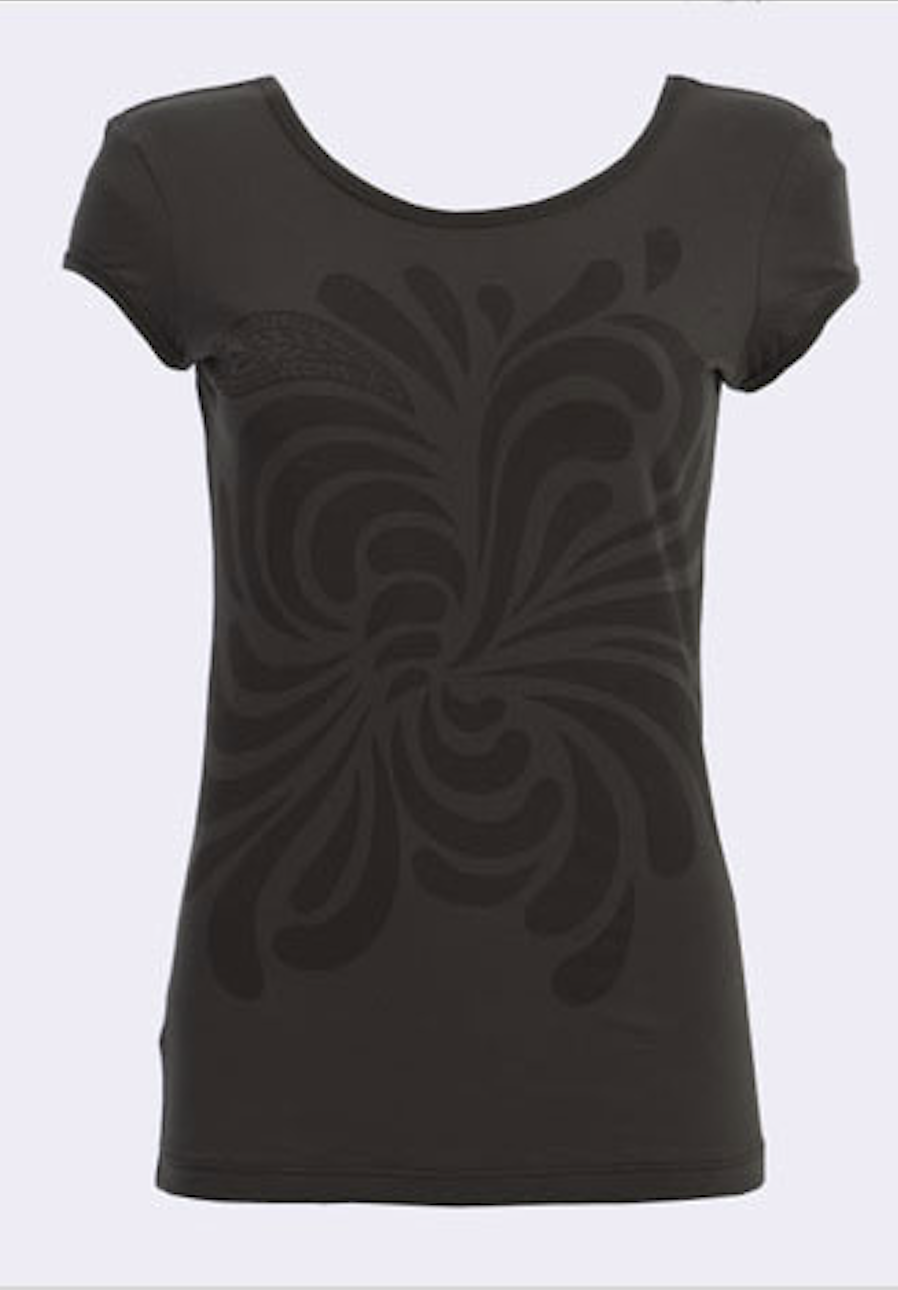 Itsus Vintage Short-Sleeve Cap Tee "Swirl" in Warm Night (2009 Collection) - Email Us to Order