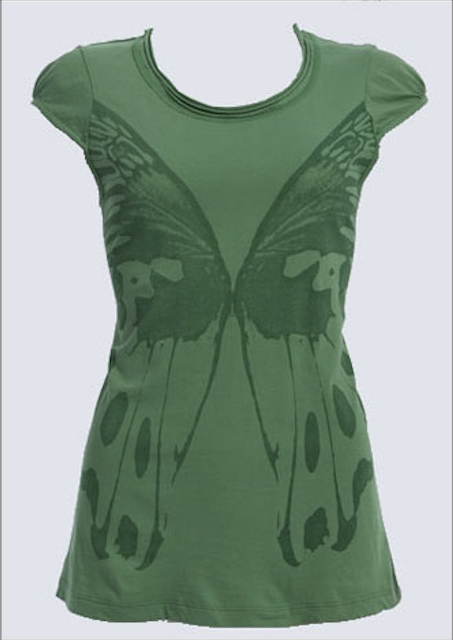Itsus Vintage "Wings" T-Shirt in Glade Green (2009 Collection) - Email Us to Order