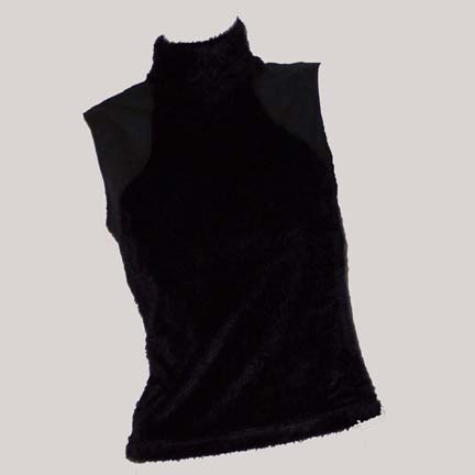The People Have Spoken Glamazon Faux Fur/Contrast Sleeveless Top