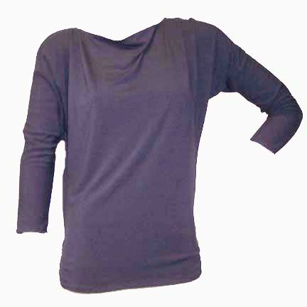 Zuzanium Clothing Heather Top, Last One! - Size Small - Charcoal